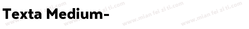 Texta Medium字体转换